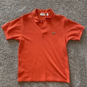 Mens Lacoste Polo - Orange